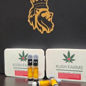 LionPaw x Kush Farms Liquid Shatter Live RESIN Cartridges - Jealousy (Hybrid-Indica Dominant)